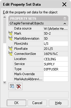 Edit Property Set Data