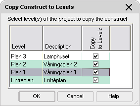 Copy Construct to Levels