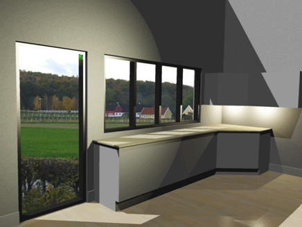 Renderad bild med spotlight under sk�pen